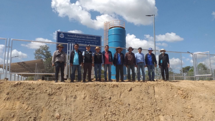 ทส. ทน. สทน.11 ลงพื้นที่ตรวจรับงานพัสดุโครงการอนุรักษ์ฟื้นฟูแหล่งน้ำห้วยระเว พร้อมระบบกระจายน้ำด้วยพลังงานเเสงอาทิตย์