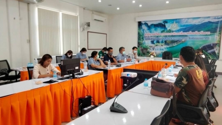 สทน.1 สอน.3 กำแพงเพชร  ร่วมประชุมหารือแนวทางการดำเนินการจัดร้านนิทรรศการ ของหน่วยงานสังกัดกระทรวงทรัพยากรธรรมชาติและสิ่งแวดล้อม ภายในงานตากสินมหาราชานุสรณ์ จังหวัดตาก