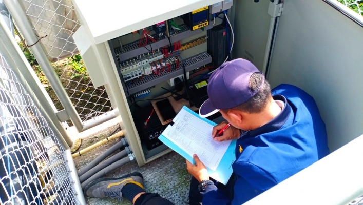 สทน.7 ลงพื้นที่ตรวจสอบ และบำรุงรักษาสถานีโทรมาตร (Telemetering) ลุ่มน้ำแม่กลอง และระบบส่งสัญญาณภาพ (CCTV)