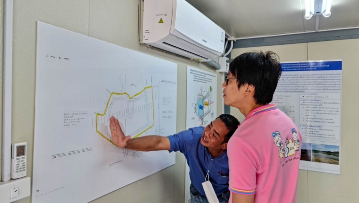 สทน.7 ลงพื้นที่ติดตามงานโครงการปรับปรุงเพิ่มประสิทธิภาพอ่างเก็บน้ำซอนต้า