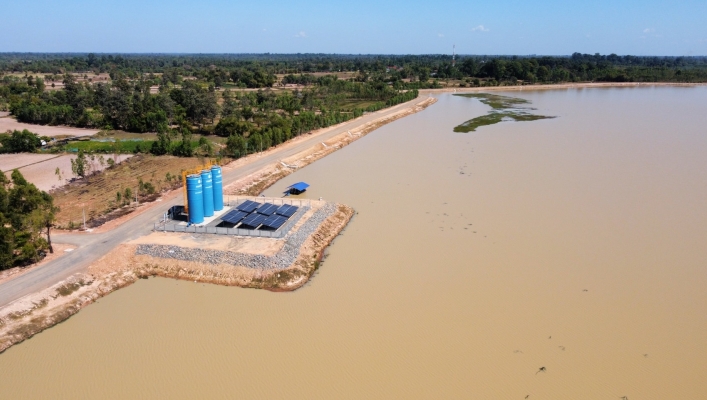 ทส. ทน. สทน.11 ลงพื้นที่ตรวจรับงานพัสดุ โครงการอนุรักษ์ฟื้นฟูแหล่งน้ำกุดกะเหลิบ บ้านโนนค้อ ตำบลหนองเป็ด อำเภอเมืองยโสธร จังหวัดยโสธร ก่อสร้างปีงบประมาณ 2565