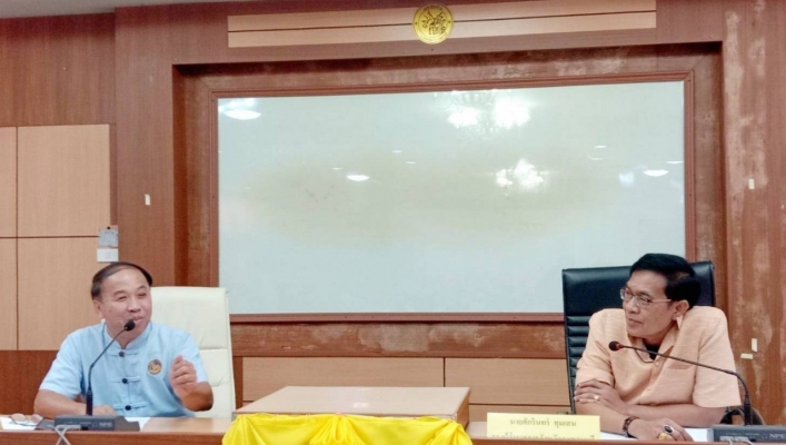 สทน.7 ประชุมเพื่อหาแนวทางการแก้ไขปัญหาและการให้ความช่วยเหลือประชาชนในพื้นที่ตำบลช่องด่าน ตำบลบ่อพลอย และตำบลหนองกร่างอำเภอบ่อพลอย จังหวัดกาญจนบุรี