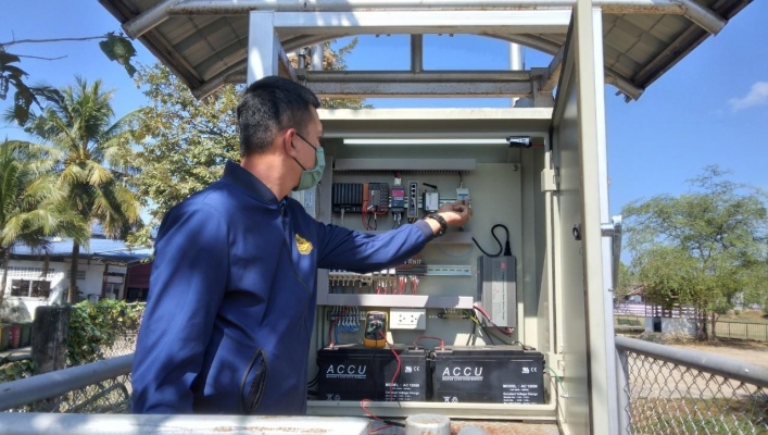 สทน.7 ลงพื้นที่ตรวจสอบ และบำรุงรักษาสถานีโทรมาตร (Telemetering) ลุ่มน้ำแม่กลอง