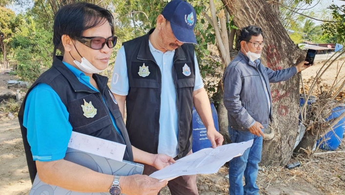 ทน.สทน.2 ตรวจติดตามเร่งรัดผลเบิกจ่ายและผลการดำเนินงานสระประปา ต.เนินขาม อ.เนินขาม จ.ชัยนาท