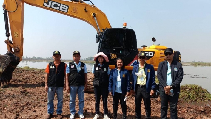 กพน.2 ตรวจสอบความชำรุดบกพร่องของรถขุดตักไฮดรอลิค (excavator) 150 แรงม้า ก่อนคืนค้ำประกันสัญญาซื้อขาย ณ สทน.3 และ 5