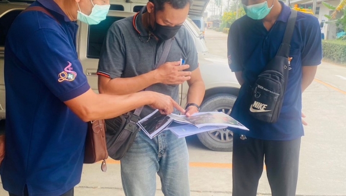 สทน.7 สำรวจความเหมาะสมพื้นที่สำหรับการสำรองน้ำเพิ่มเติมภายใน โรงพยาบาลหลวงพ่อเปิ่น