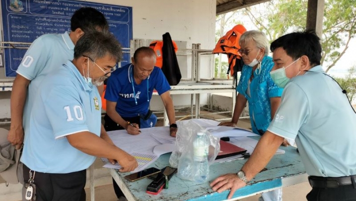 สทน.5 ตรวจรับงานโครงการอนุรักษ์ฟื้นฟูแหล่งน้ำเพื่อเพิ่มประสิทธิภาพอ่างเก็บน้ำบึงถนนหักใหญ่ (งานดำเนินการเอง)ตำบลกุดพิมาน อำเภอด่านขุนทด จังหวัดนครราชสีมา