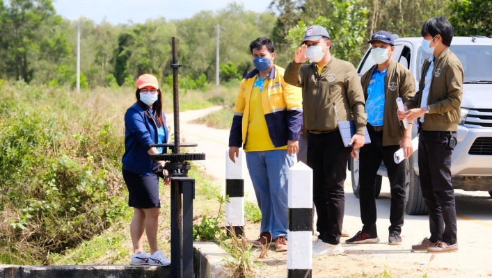 สทน.8 ติดตามการดำเนินงานโครงการอนุรักษ์ฟื้นฟูแหล่งน้ำ จังหวัดสงขลา
