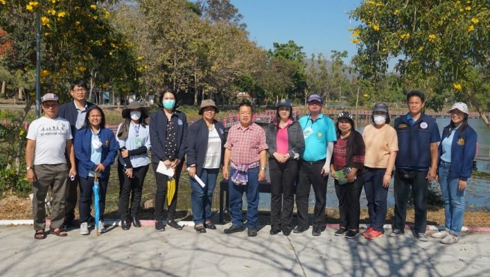 กพน. 2 ร่วมกับเทศบาลตำบลเชิงดอยตรวจสอบโครงการอนุรักษ์ฟื้นฟูแหล่งน้ำหนองบัวพระเจ้าหลวง จังหวัดเชียงใหม่