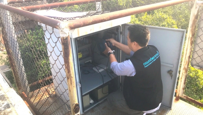 สทน.7 ลงพื้นที่ตรวจสอบ และบำรุงรักษาสถานีโทรมาตร (Telemetering) ลุ่มน้ำท่าจีน และระบบส่งสัญญาณภาพ (CCTV) ในเขตพื้นที่จังหวัดนครปฐม จังหวัดสมุทรสาคร