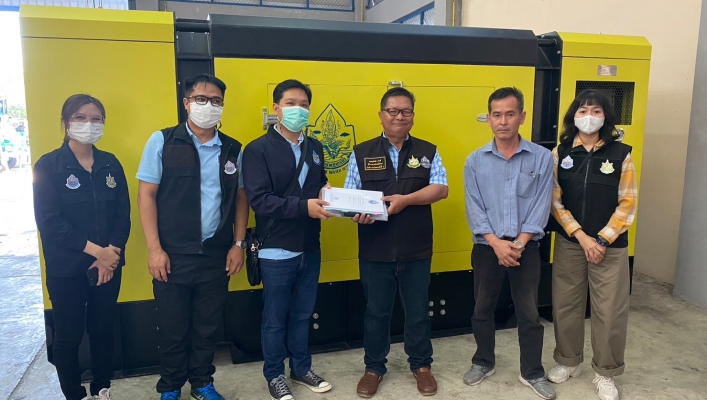 สทน.4 ตรวจรับเครื่องสูบน้ำแบบเคลื่อนที่ระบบไฮดรอลิค ขนาด 24 นิ้ว