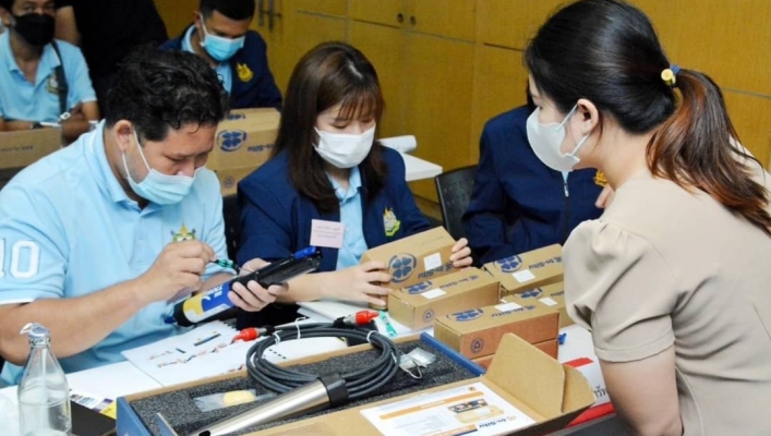 สทน.1 - สอท.ที่ 1 เชียงใหม่ เข้าร่วมฝึกอบรมการใช้งานและการบำรุงดูแลรักษาเครื่องวัดคุณภาพน้ำ