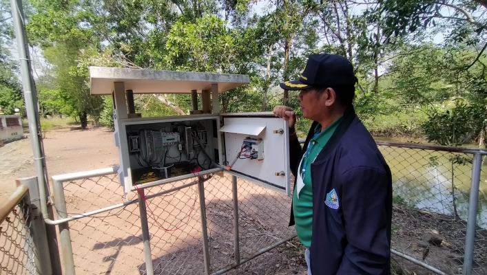 สำนักงานทรัพยากรน้ำที่ 5 สำรวจและบำรุงรักษาสถานีเตือนภัยน้ำท่วม - ดินถล่ม  (Early Warning) ในพื้นที่จังหวัด นครราชสีมา