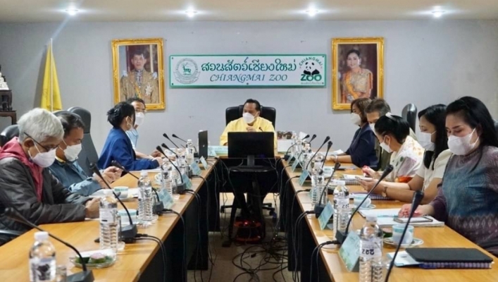 สทน.1 สอน.2 เชียงใหม่ ประชุมเชิงปฏิบัติการเพื่อรับฟังความคิดเห็นของประชาชนก่อนออกแบบ ปีงบประมาณ พ.ศ.2566  โครงการก่อสร้างระบบกระจายน้ำด้วยพลังงานแสงอาทิตย์ สนับสนุนโครงการอนุรักษ์พันธุกรรมพืชสวนสัตว์เชียงใหม่