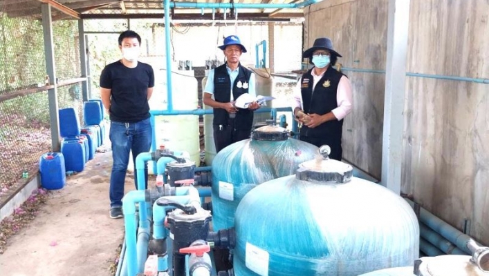 สทน.5 ตรวจสอบพื้นที่ก่อสร้างอาคารผลิตน้ำประปา ในการขอสัมปทานประกอบกิจการประปา