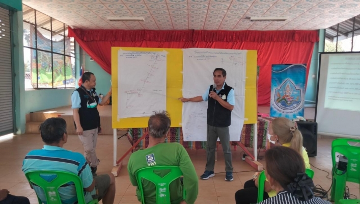 สทน.1 สอน.3 กำแพงเพชร จัดโครงการประชุมเชิงปฏิบัติการเพื่อรับฟังความคิดเห็นก่อนออกแบบ  ตามแผนการสำรวจความเหมาะสมโครงการเบื้องต้น ประจำปีงบประมาณ พ.ศ.2566  โครงการก่อสร้างระบบกระจายน้ำด้วยพลังงานแสงอาทิตย์ จุดที่ 2 จังหวัดตาก