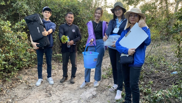 กพน.2 ลงพื้นที่สำรวจข้อมูลด้านสิ่งแวดล้อม โครงการอนุรักษ์ฟื้นฟูแหล่งน้ำทามโขง (พื้นที่แก้มลิง) อ.สุวรรณภูมิ จ.ร้อยเอ็ด