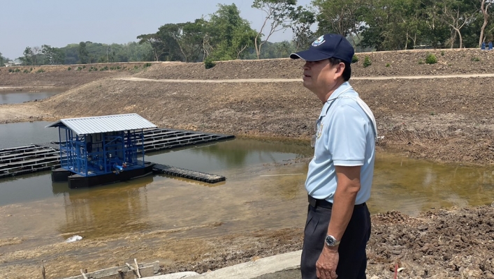 สทน.2 ตรวจติดตามเร่งรัดผลเบิกจ่ายและผลการดำเนินงานแหล่งน้ำหนองบัว พร้อมระบบกระจายน้ำด้วยพลังงานแสงอาทิตย์ ม.1 ต.จักรสีห์ อ.เมืองสิงห์บุรี จ.สิงห์บุรี