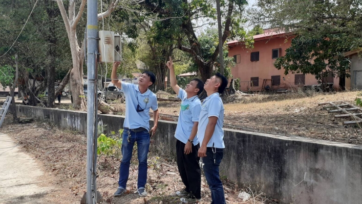 สทน.11 ศูนย์สำรวจอุทกวิทยาอุบลราชธานี (ส่วนอุทกวิทยา ) ดำเนินกิจกรรมการติดตามตรวจสอบบำรุงรักษาสถานีตรวจวัดสภาพน้ำทางไกลอัตดนมัติและระบบส่งข้อมูลสัญญาณภาพ