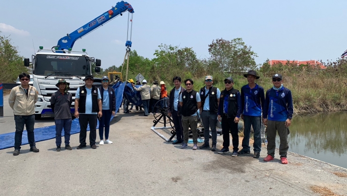 ​กพน. 2 ทดสอบสายยางสูบส่งน้ำ ขนาด 42 นิ้ว พร้อมอุปกรณ์ข้อต่อ ก่อนส่งมอบ