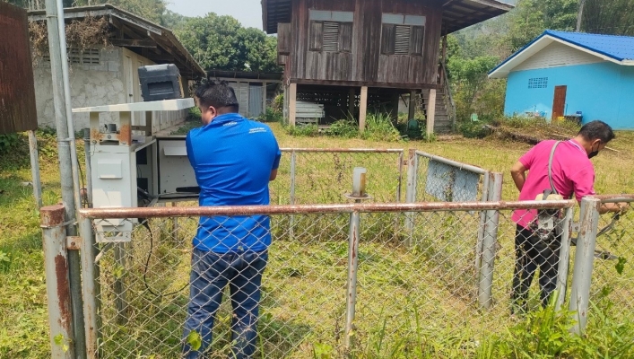 สทน.1- สอท.1 เชียงใหม่ ติดตามตรวจสอบ ซ่อมแซมปรับปรุงบำรุงรักษาสถานีเตือนภัยล่วงหน้าน้ำท่วมฉับพลัน (EaRly Warning)ในเขตพื้นที่จังหวัดลำปาง