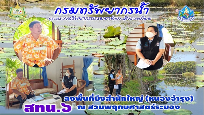 สทน.6 ลงพื้นที่บึงสำนักใหญ่ (หนองจำรุง) ณ สวนพฤกษศาสตร์ระยอง
