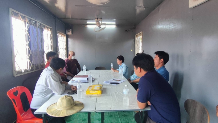 วันที่ 25 เมษายน 2566 สทน.9 ลงพื้นที่ตรวจรับงานโครงการอนุรักษ์ฟื้นฟูแหล่งน้ำหนองหันตรา พร้อมระบบกระจายน้ำ (แก้มลิง) ระยะที่ 2  ตำบลบ้านบุ่ง อำเภอเมือง จังหวัดพิจิตร