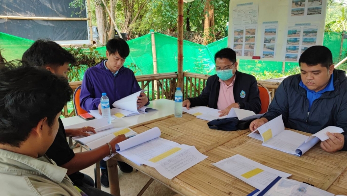 สทน.7 ตรวจติดตามการดำเนินงานโครงการก่อสร้างระบบกระจายน้ำด้วยพลังงานแสงอาทิตย์บ้านโป่งลึก-บางกลอย