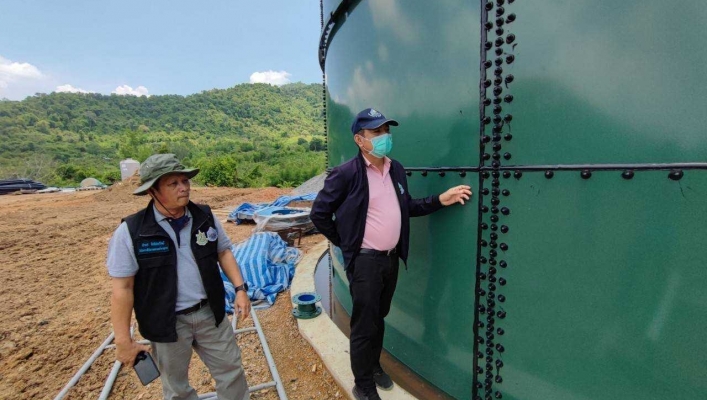 สทน.7 ลงพื้นที่ติดตามงานโครงการก่อสร้างระบบกระจายน้ำด้วยพลังงานแสงอาทิตย์ บ้านโป่งลึก-บางกลอย