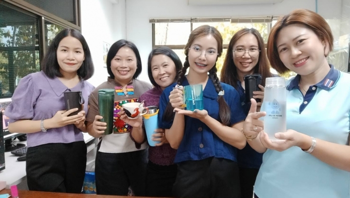 สทน.1 ร่วมใจใช้ถุงผ้า แก้วน้ำส่วนตัว ลด ละ เลิก  การใช้ถุงพลาสติก ลดปัญหาสิ่งแวดล้อม และภาวะโลกร้อน
