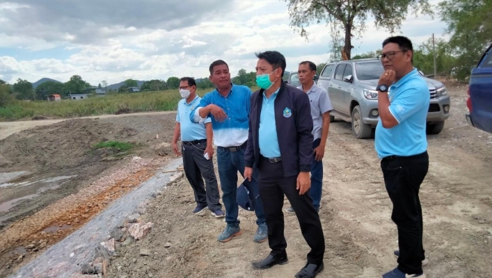 สทน.7 ลงพื้นที่ตรวจติดตามโครงการปรับปรุงเพิ่มประสิทธิภาพอ่างเก็บน้ำซอนต้า