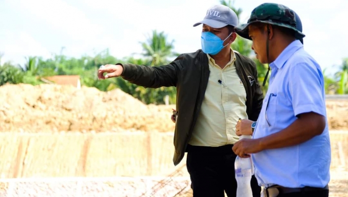 สทน.8 ติดตามผลการดำเนินงานโครงการอนุรักษ์ฟื้นฟูแหล่งน้ำ จังหวัดพัทลุง