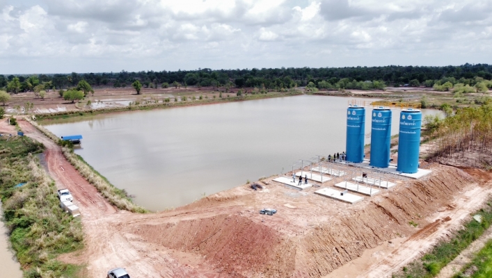 สทน.11  ลงพื้นที่ตรวจรับงาน โครงการก่อสร้างระบบกระจายน้ำสนับสนุนเกษตรเเปลงใหญ่ข้าว