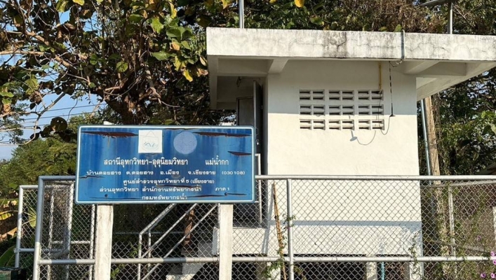 สทน.1 สอท. 2 ชร. ลงพื้นที่ตรวจสอบสถานีวัดระดับน้ำอัตโนมัติเครือข่ายแม่น้ำโขง (Mekong-HYCOS)