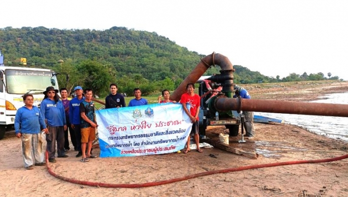 สทน.5 สูบน้ำช่วยเหลือประชาชนป้องกันการขาดแคลนน้ำอุปโภคบริโภคจังหวัดนครราชสีมา