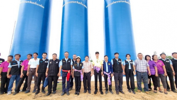 ผต.ทส. (นางภาวินี ณ สายบุรี) ลงพื้นที่ตรวจติดตามการดำเนินงานโครงการ สทน.4 พื้นที่จังหวัดร้อยเอ็ด
