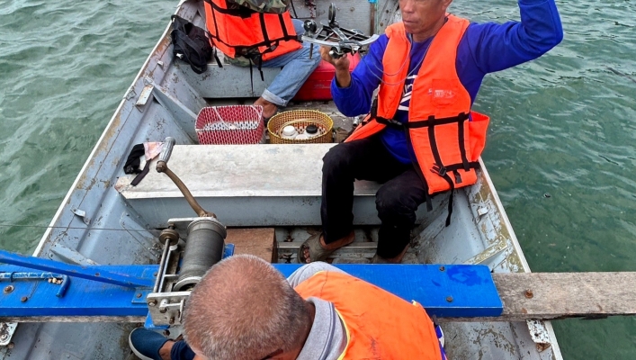 สทน.11 ศูนย์สำรวจอุทกวิทยาโขงเจียม (ส่วนอุทกวิทยา ) การตรวจวัดปริมาณน้ำและตะกอนแม่น้ำโขงสถานีโขงเจียม