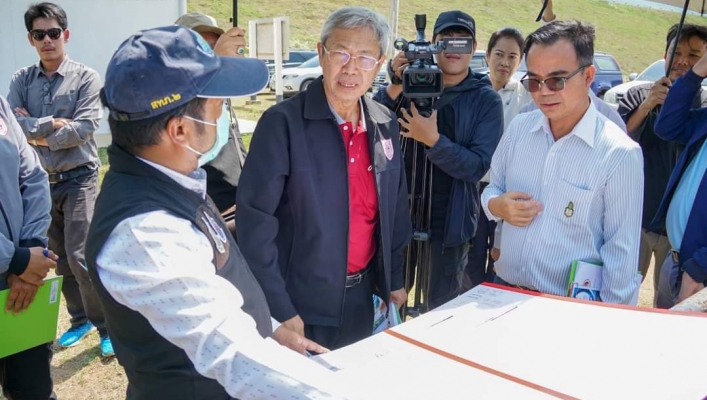 กรมน้ำ วสท. และสภาวิศวกร ร่วมลงพื้นที่ตรวจประเมินโครงการอ่างเก็บน้ำแม่รำพัน จังหวัดสุโขทัย