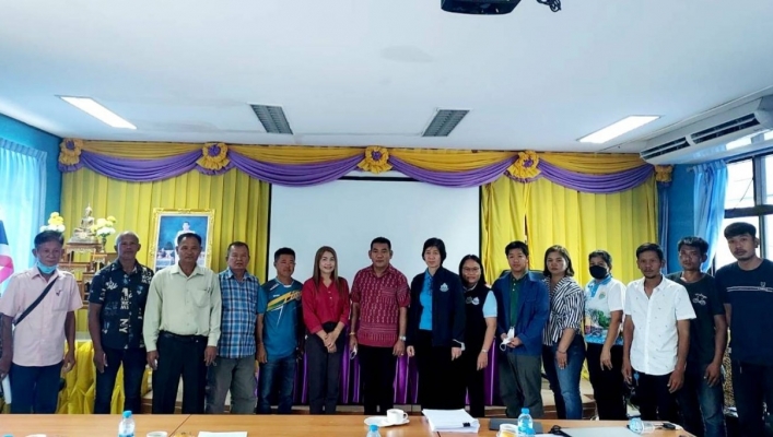 สทน.7 ประชุมให้ความรู้และส่งเสริมการจัดตั้งกลุ่มผู้ใช้น้ำ ในพื้นที่โครงการปรับปรุงเพิ่มประสิทธิภาพอ่างเก็บน้ำบ้านสามัคคีธรรมพร้อมระบบกระจายน้ำ