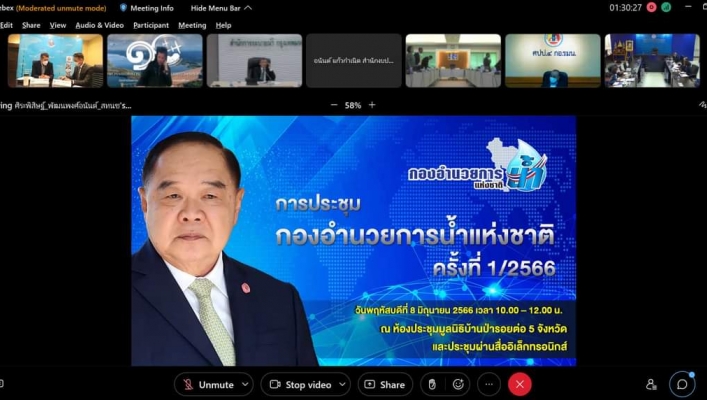 การประชุมกองอำนวยการน้ำแห่งชาติ ครั้งที่ 1/2566