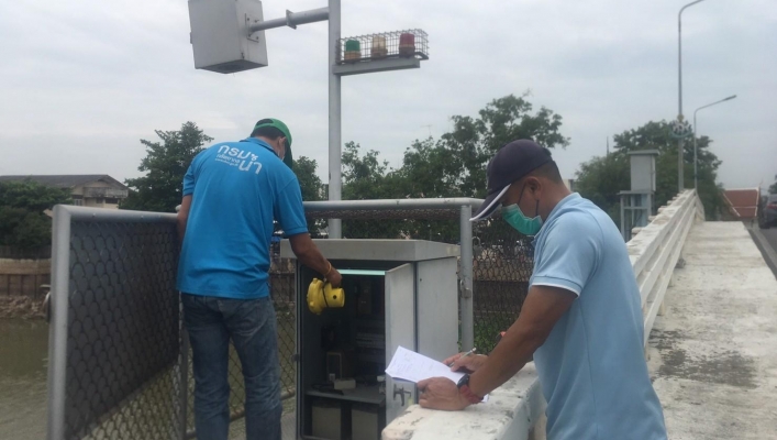 สทน.7 ลงพื้นที่ตรวจสอบ และบำรุงรักษาสถานีโทรมาตร (Telemetering) ลุ่มน้ำท่าจีน และระบบส่งสัญญาณภาพ (CCTV) ในเขตพื้นที่จังหวัดสุพรรณบุรี จังหวัดกาญจนบุรี