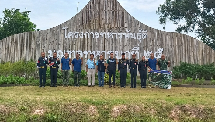 สทน.5 ลงพื้นที่สำรวจความเหมาะสมเบื้องต้นโครงการระบบกระจายน้ำฯ เพื่อสนับสนุนโครงการทหารพันธุ์ดี มณฑลทหารบกที่ 25  ค่ายวีรวัฒน์โยธิน ตำบลนอกเมือง อำเภอเมืองสุรินทร์ จังหวัดสุรินทร์