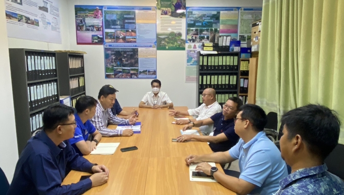 สทน.1 ส่วนพัฒนาและฟื้นฟูแหล่งน้ำประชุมวางแผนโครงการพัฒนาแหล่งน้ำในพื้นที่ คทช.อ.แม่แจ่ม