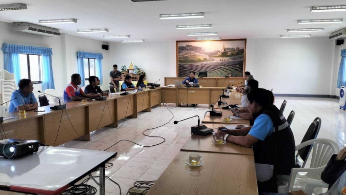 สทน.1 ส่วนอนุรักษ์ทรัพยากรน้ำที่ 4 เชียงราย ร่วมประชุมปรึกษาหารือแนวทางการดำเนินงาน การขอรับสนับสนุนโครงการก่อสร้างอ่างเก็บน้ำแม่สลอง ตำบลแม่สลองนอก อำเภอแม่ฟ้าหลวง จังหวัดเชียงราย