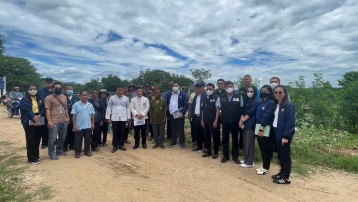 สทน.1 ร่วมกับ สำนักงานทรัพยากรน้ำแห่งชาติ ลงพื้นที่ตติดตาม 12 มาตราการ รับมือฤดูฝน 2566 ณ จังหวัดลำพูน