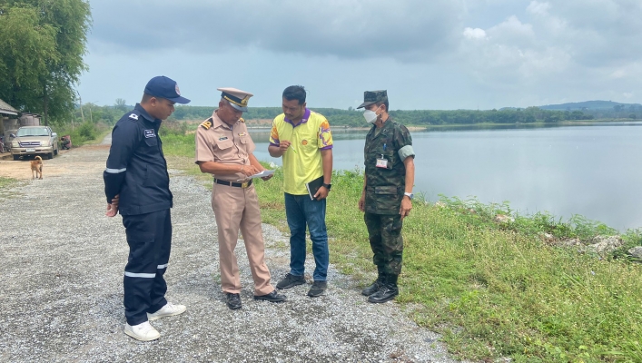 สทน.6 ลงพื้นที่สำรวจแนวท่อ โครงการก่อสร้างระบบสูบน้ำส่งน้ำและระบบกระจายน้ำด้วยพลังงานแสงอาทิตย์ ฐานทัพเรือสัตหีบ