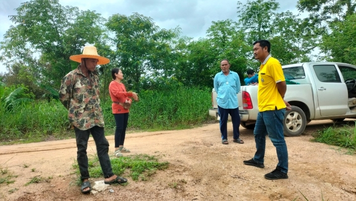 สทน.6 ลงพื้นที่สำรวจโครงการอนุรักษ์ฟื้นฟูอ่างเก็บน้ำบ้านสะท้อน ตำบลคลองพลุ อำเภอมะขาม จังหวัดจันทบุรี
