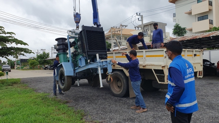 วันที่ 4 กรกฎาคม 2566 สทน.9 ดำเนินการเตรียมการรับมืออุทกภัย สำหรับฤดูฝน ประจำปี 2566   นำเครื่องสูบน้ำ ขนาด 12 นิ้ว จำนวน 1 เครื่อง