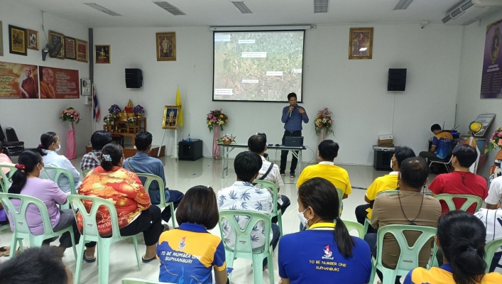สทน.7 จัดประชุมให้ความรู้ และส่งเสริมการจัดตั้งกลุ่มผู้ใช้น้ำ ระบบส่งน้ำภายในตำบลพลับพลาไชย