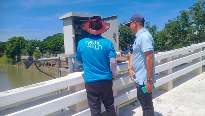 สทน.7 ลงพื้นที่ตรวจสอบ และบำรุงรักษาสถานีโทรมาตร (Telemetering) ลุ่มน้ำท่าจีน และระบบส่งสัญญาณภาพ (CCTV) ในเขตพื้นที่จังหวัดสุพรรณบุรี จังหวัดกาญจนบุรี